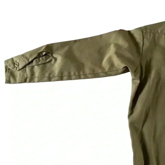 Dickies Pioneers Scouts Illinois Youth Button Shirt Youth Size 10 Tan - Picture 4 of 12